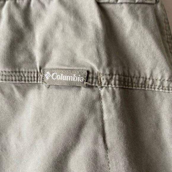 Columbia green khaki hiking cotton hiking shorts size 12 - Picture 6 of 11